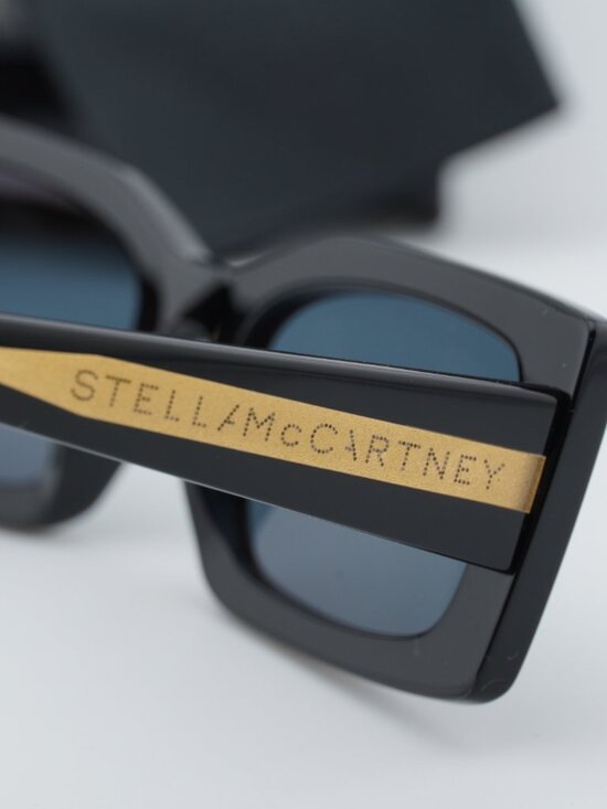 Stella McCartney SC40065I 01A Rectangle Sunglasses - Black / Grey main image 12